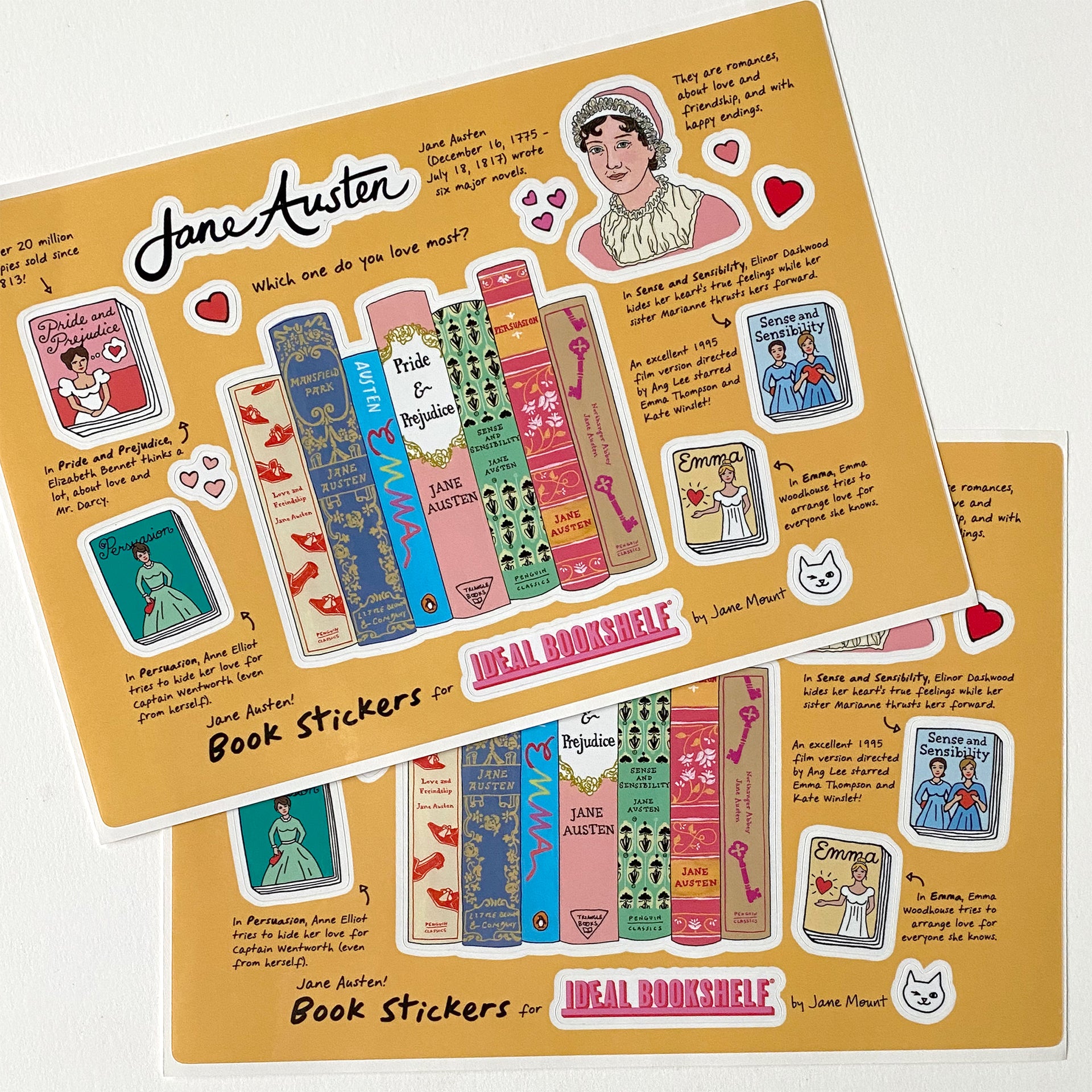 Sticker Sheets: Classics of the 1900s – Ideal Bookshelf